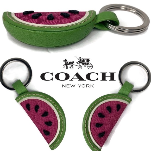 Coach Accessories - Coach Watermelon Vintage Keychain Fruit Fob